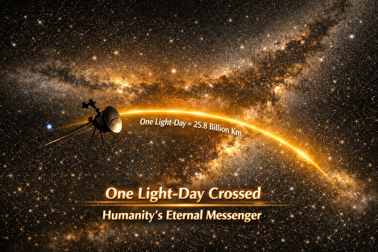 Voyager 1 Crosses One Light-Day — 70,000 Years to the Nearest Star, Billions to Andromeda