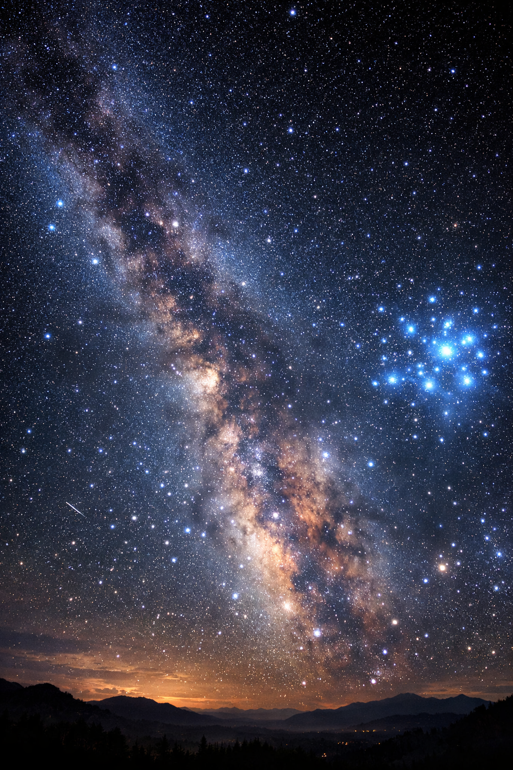 Milky Way and Pleiades Conclusion Image