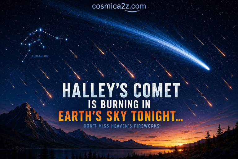 Halley’s Comet Returns Through Fire: The Eta Aquarids Meteor Shower 2026
