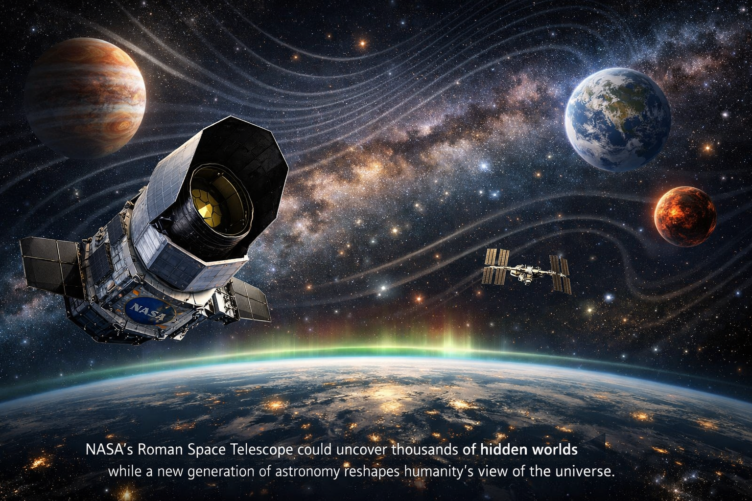 NASA Roman Space Telescope discovering hidden exoplanets